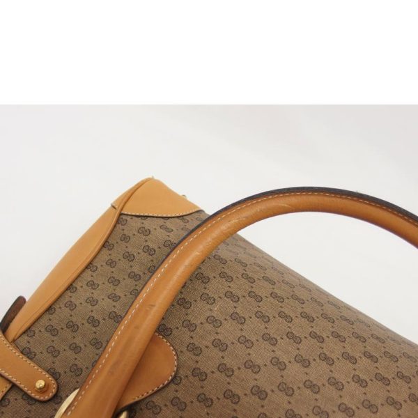 79570 10 Gucci Old Gucci Micro Guccissima Leather Handbag Brown