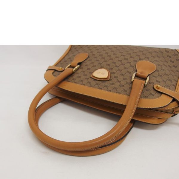 79570 4 Gucci Old Gucci Micro Guccissima Leather Handbag Brown