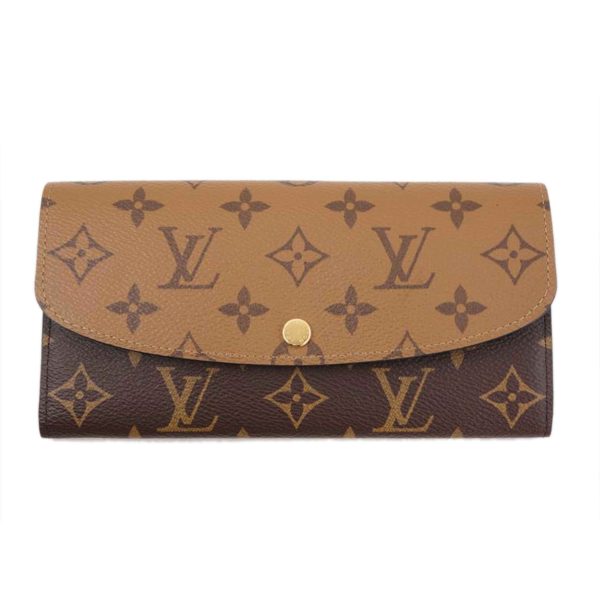 79652 1 Louis Vuitton Portefeuille Emily Monogram Reverse Wallet Brown