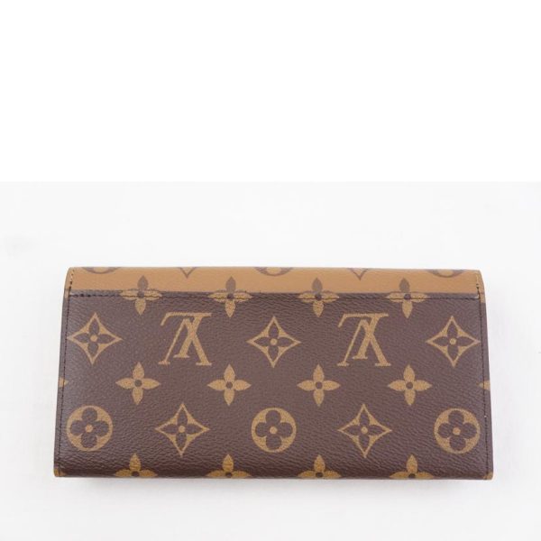 79652 2 Louis Vuitton Portefeuille Emily Monogram Reverse Wallet Brown