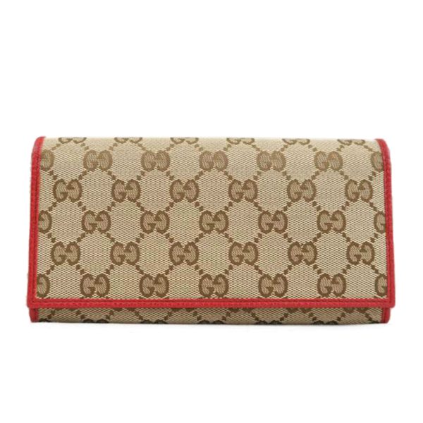 79686 1 Gucci GG Canvas Long Wallet Black