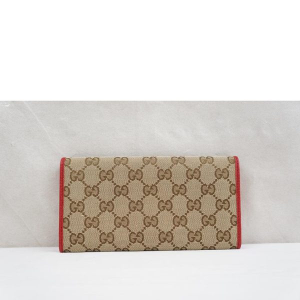 79686 2 Gucci GG Canvas Long Wallet Black