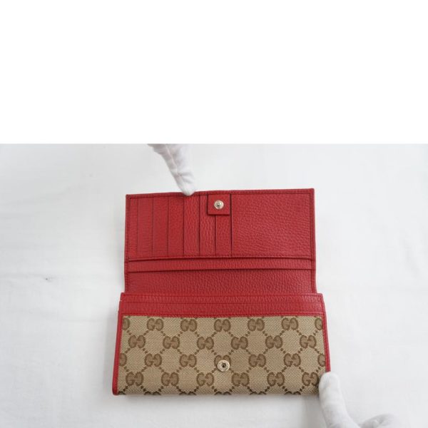 79686 4 Gucci GG Canvas Long Wallet Black