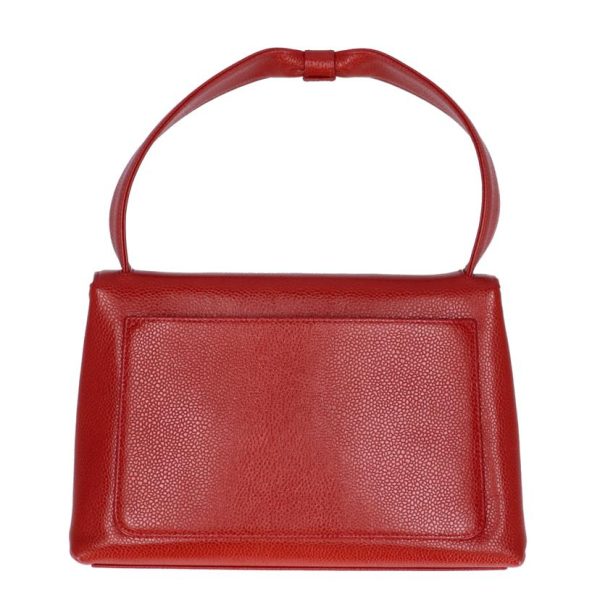 79705 2 Chanel Caviar Handbag Bag Red