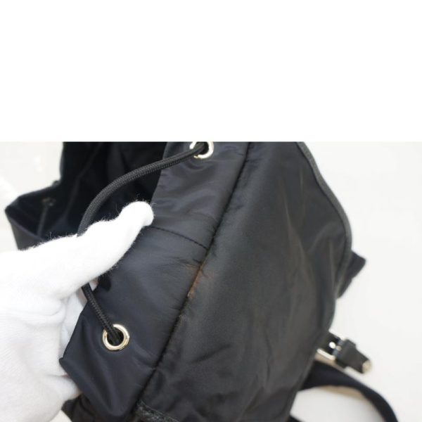 79862 7 Gucci GG Nylon Backpack Black