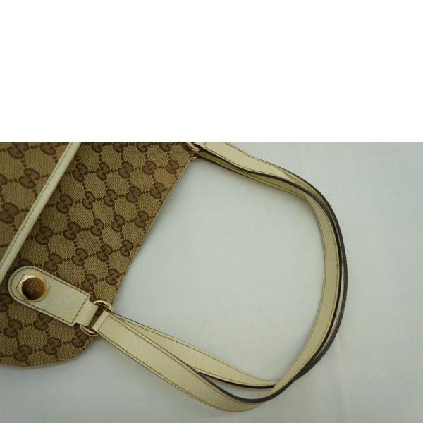 79886 4 Gucci GG Canvas Tote Bag Brown