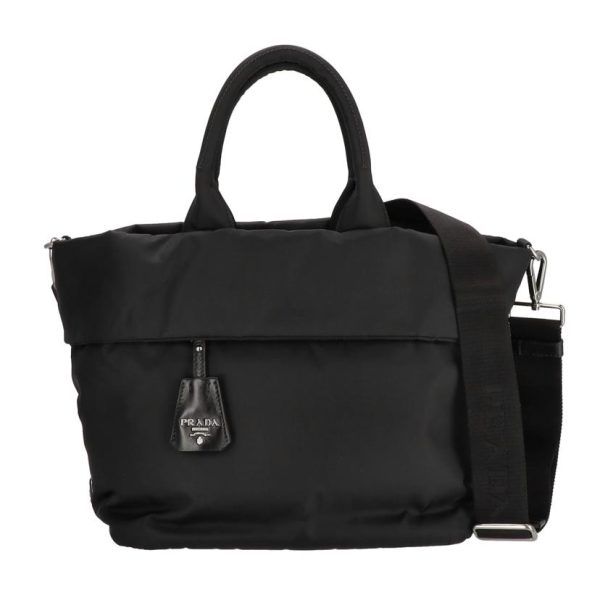 79976 1 Prada Tessuto Nylon Tote Black