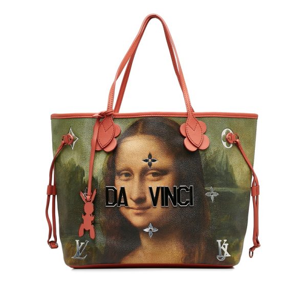 7ncy3ssc9rwsee3g 1 Louis Vuitton Da Vinci Neverfull MM Tote Poppy Pink Multicolor