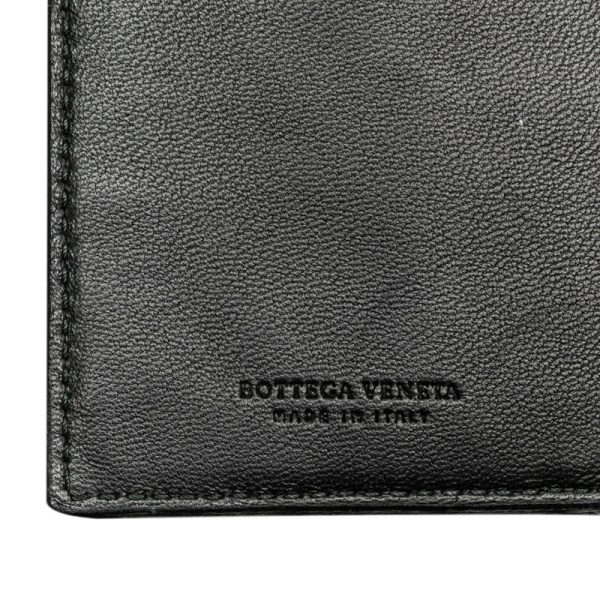 7p4zwgrhkqu2c6no 7 Bottega Veneta Intrecciato Purse Long Wallet Black Leather