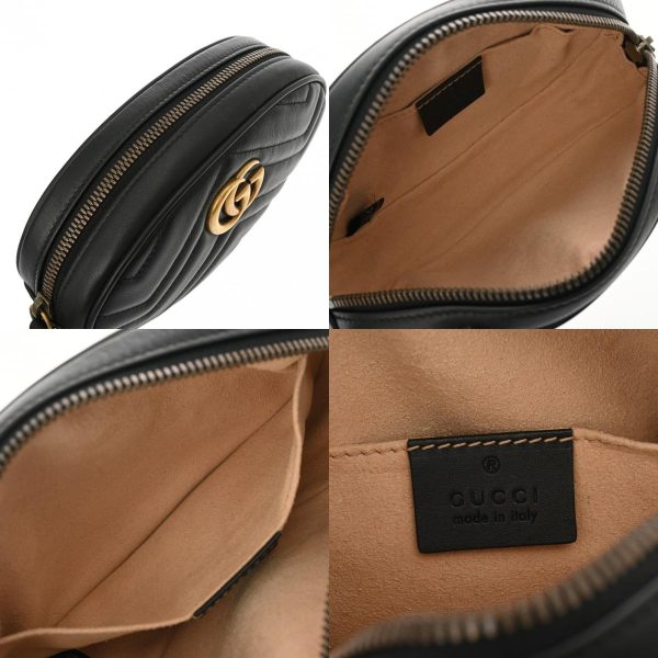 800000124197000 14 c Gucci GG Marmont Belt Bag Black