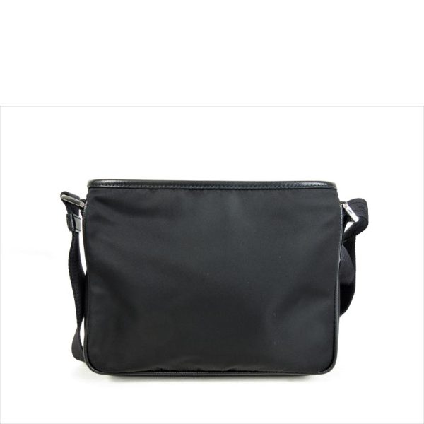 80032 2 Prada Nylon Shoulder Bag Black