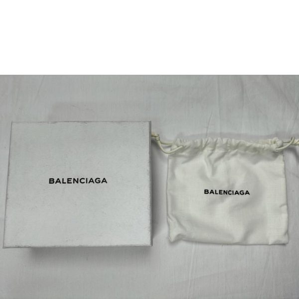 80044 10 Balenciaga Tri Fold Wallet Classic Mini Wallet Black