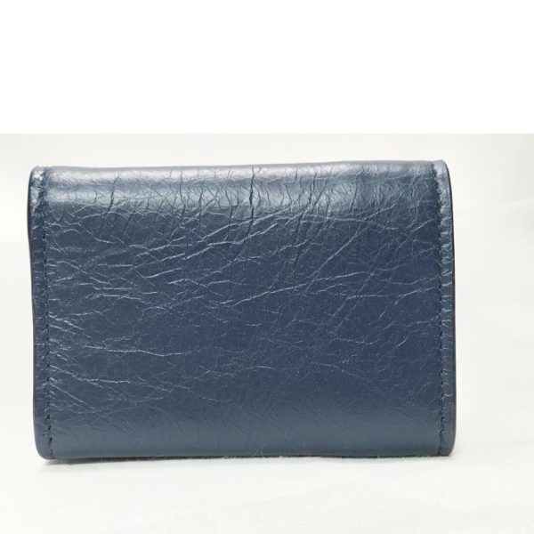 80044 2 Balenciaga Tri fold Wallet Black