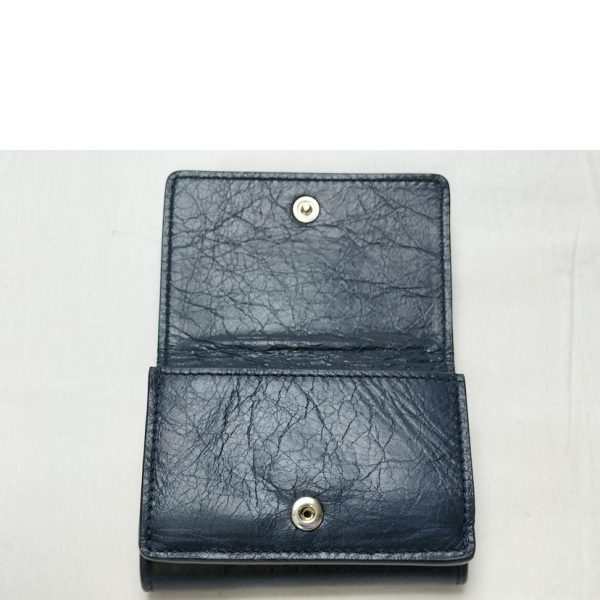 80044 3 Balenciaga Tri fold Wallet Black