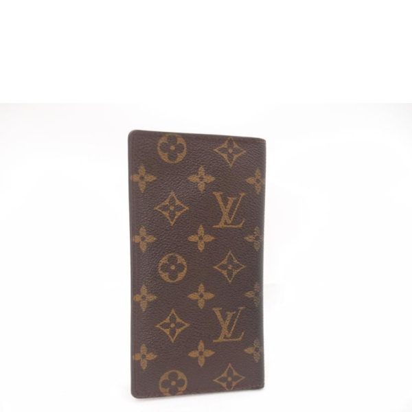 80045 2 Louis Vuitton Porte Valeur Cult Credit Monogram Wallet Brown