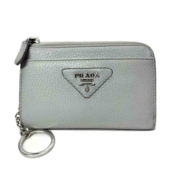 80105 1 Prada Saffiano Coin Case Bag Black