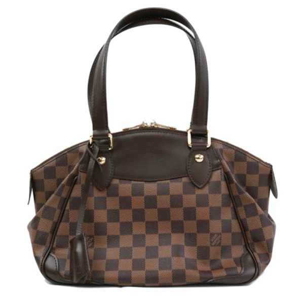 80115 1 Louis Vuitton Verona PM Damier Ebene Tote Bag Brown