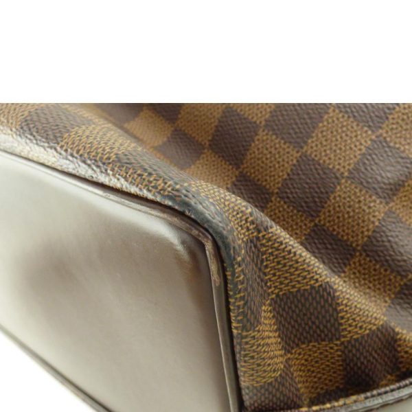 80116 7 Louis Vuitton Chelsea Damier Ebene Handbag Brown