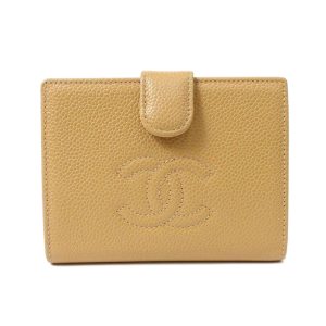 80137 1 Celine Large Round Leather Zipped Wallet