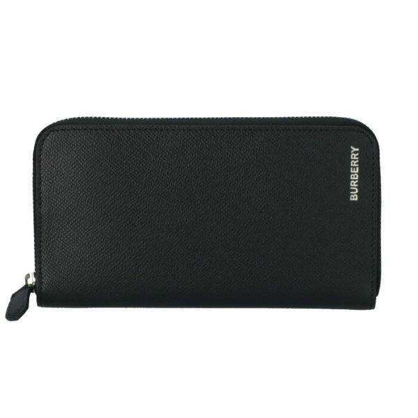 8014650 1 BURBERRY Grainy Leather Wallet Black