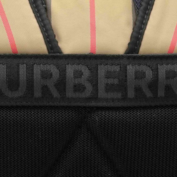 8014751 7 BURBERRY Logo Print Nylon Rucksack Archive Beige