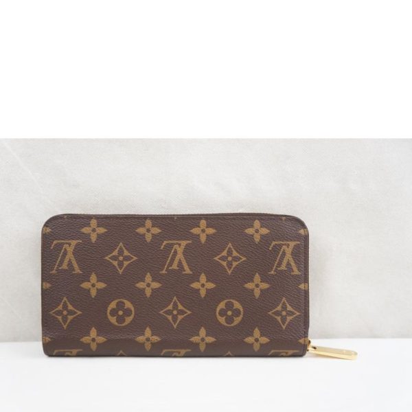 80170 2 Louis Vuitton Zippy Wallet Monogram Brown