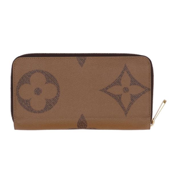 80191 2 Louis Vuitton Zippy Wallet Monogram Giant Reverse Brown