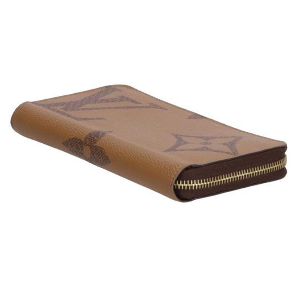 80191 3 Louis Vuitton Zippy Wallet Monogram Giant Reverse Brown