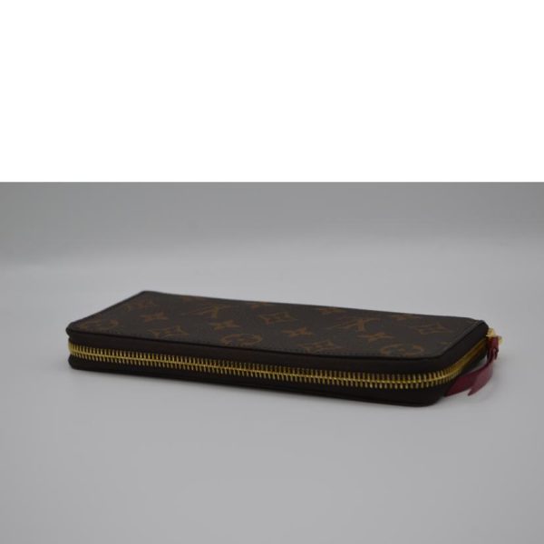 80219 3 Louis Vuitton Portefeuil Clemence Monogram Wallet Fuchsia