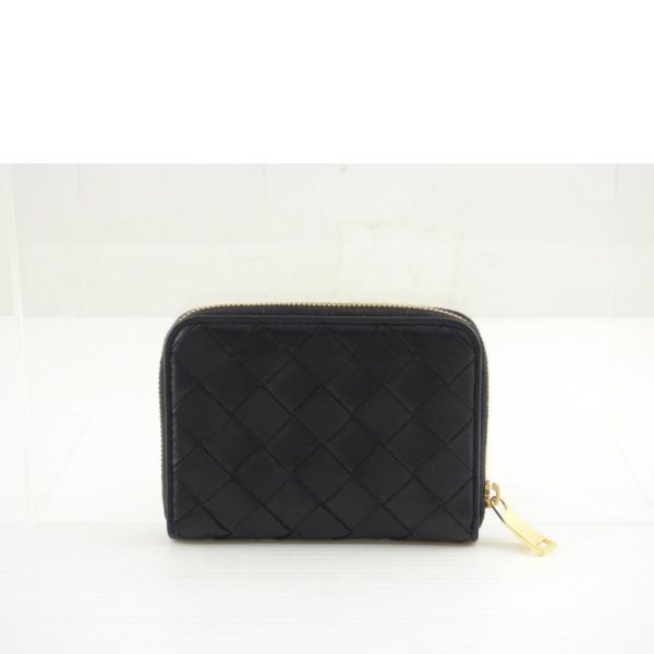 80253 2 Bottega Veneta Intrecciato Coin Case Black