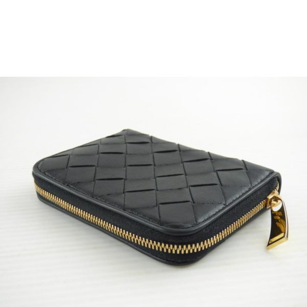 80253 3 Bottega Veneta Intrecciato Coin Case Black