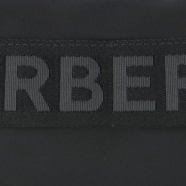 8025668 4 BURBERRY Logo Detail Eco Nylon Belt Bag Black