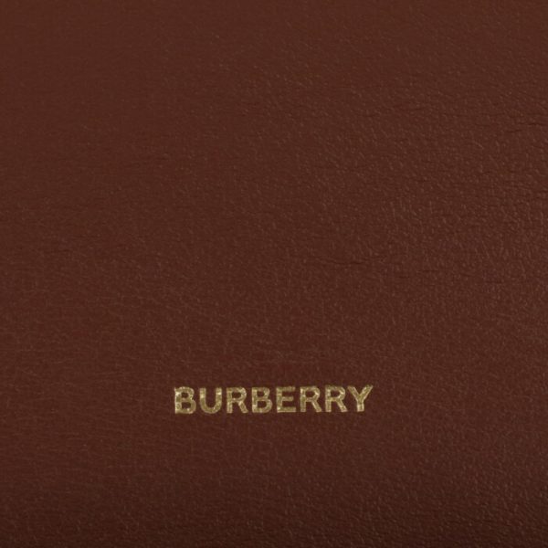 8026112 6 BURBERRY Vintage Check Leather Continental Wallet Tan Brown