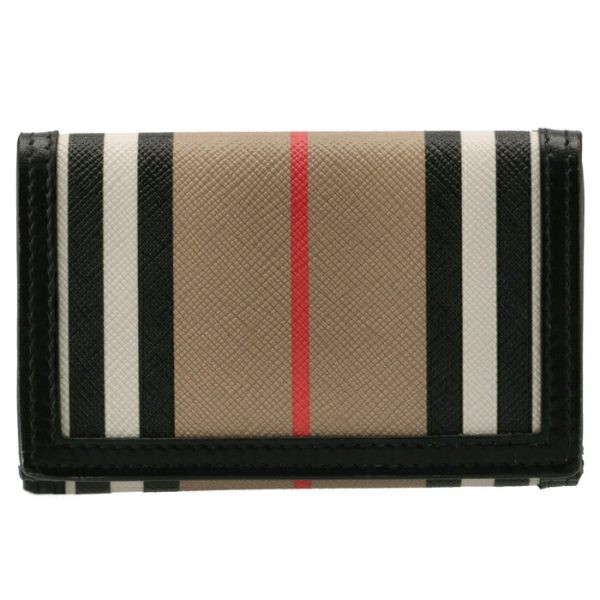 8027294 2 BURBERRY Trifold Wallet Striped Mini Archive Beige