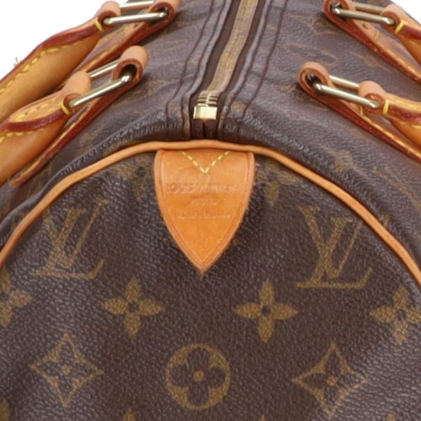 80337 7 Louis Vuitton Speedy Monogram Satchel Bag Brown