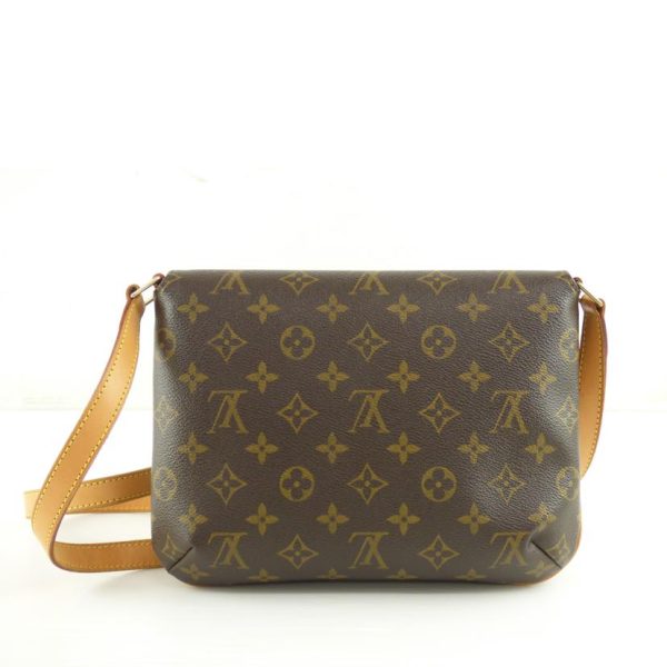 80369 2 Louis Vuitton Musette Tango Monogram Handbag Brown