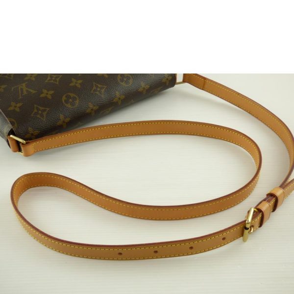 80369 4 Louis Vuitton Musette Tango Monogram Handbag Brown