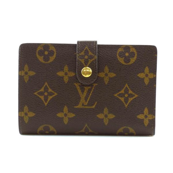 80383 1 Louis Vuitton Porte Monet Viet Viennois Monogram Wallet Brown