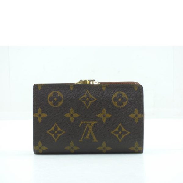 80383 2 Louis Vuitton Porte Monet Viet Viennois Monogram Wallet Brown