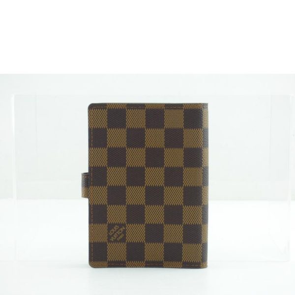 80390 2 Louis Vuitton Agenda PM Damier Ebene Planner Brown