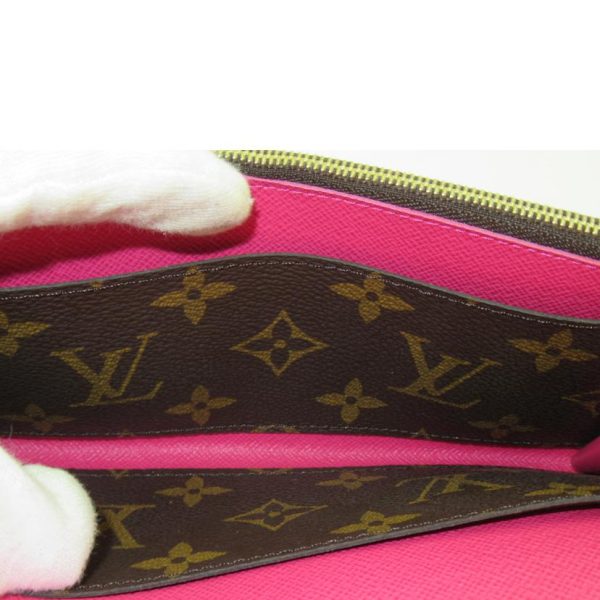 80422 4 Louis Vuitton Portefeuille Emily Monogram Flower Wallet Brown