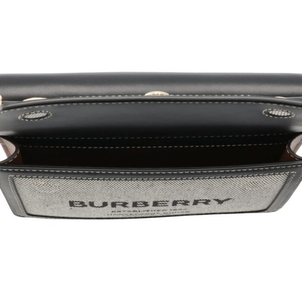 8042852 5 BURBERRY Mini Title Bag Horseferry Print Black