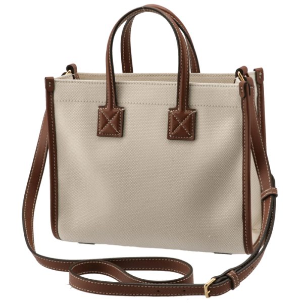 8044143 2 BURBERRY Flare Bag Mini Canvas Leather Tan