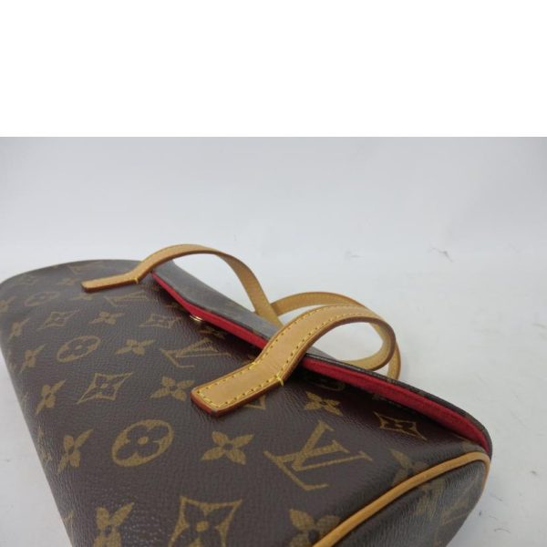 80460 8 Louis Vuitton Sonatine Monogram Clutch Bag Brown