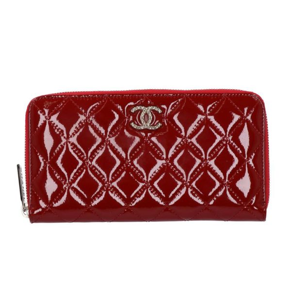 80473 1 Chanel Brilliant Tomato Lasse Long Wallet Enamel