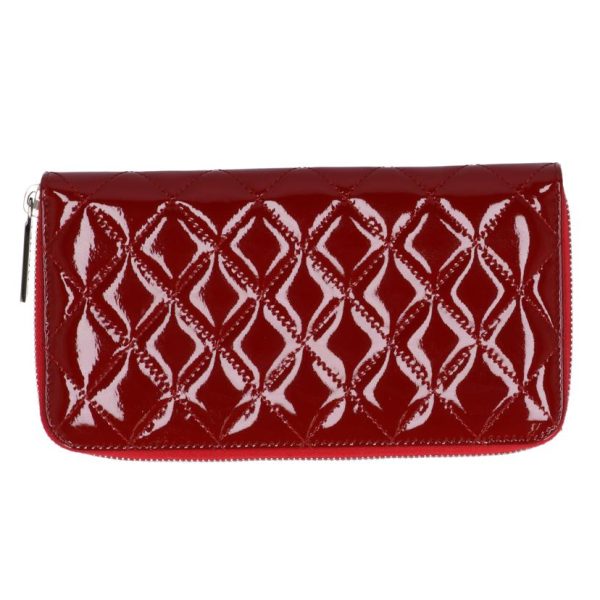 80473 2 Chanel Brilliant Tomato Lasse Long Wallet Enamel