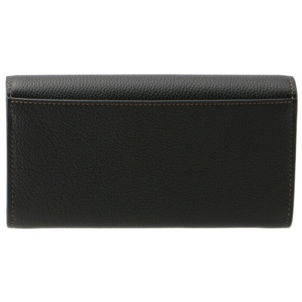 8049212 2 BURBERRY Long Wallet Bifold TB Black