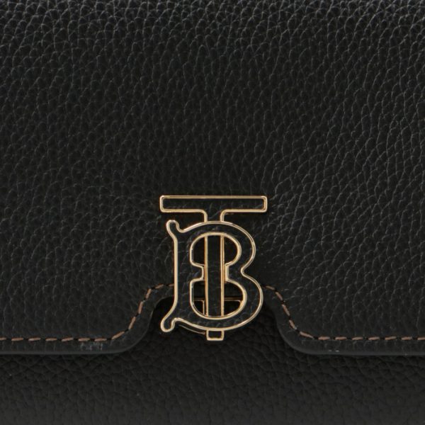 8049212 3 BURBERRY Long Wallet Bifold TB Black