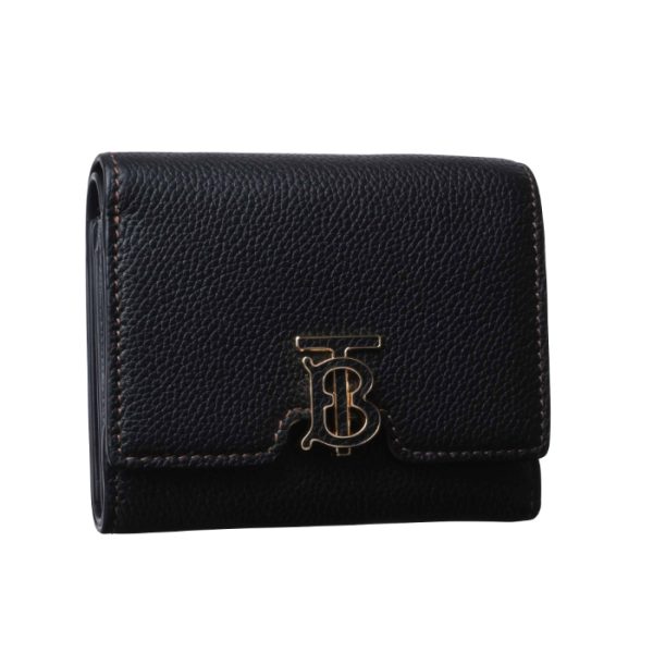 8049217 BURBERRY Tri fold Wallet TB Black