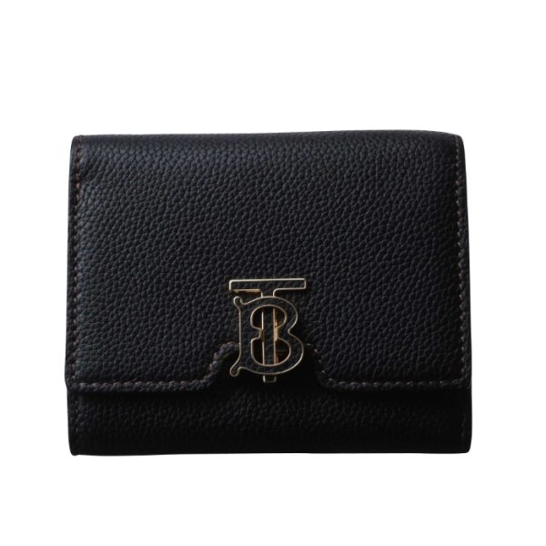 8049217 1 BURBERRY Tri fold Wallet TB Black